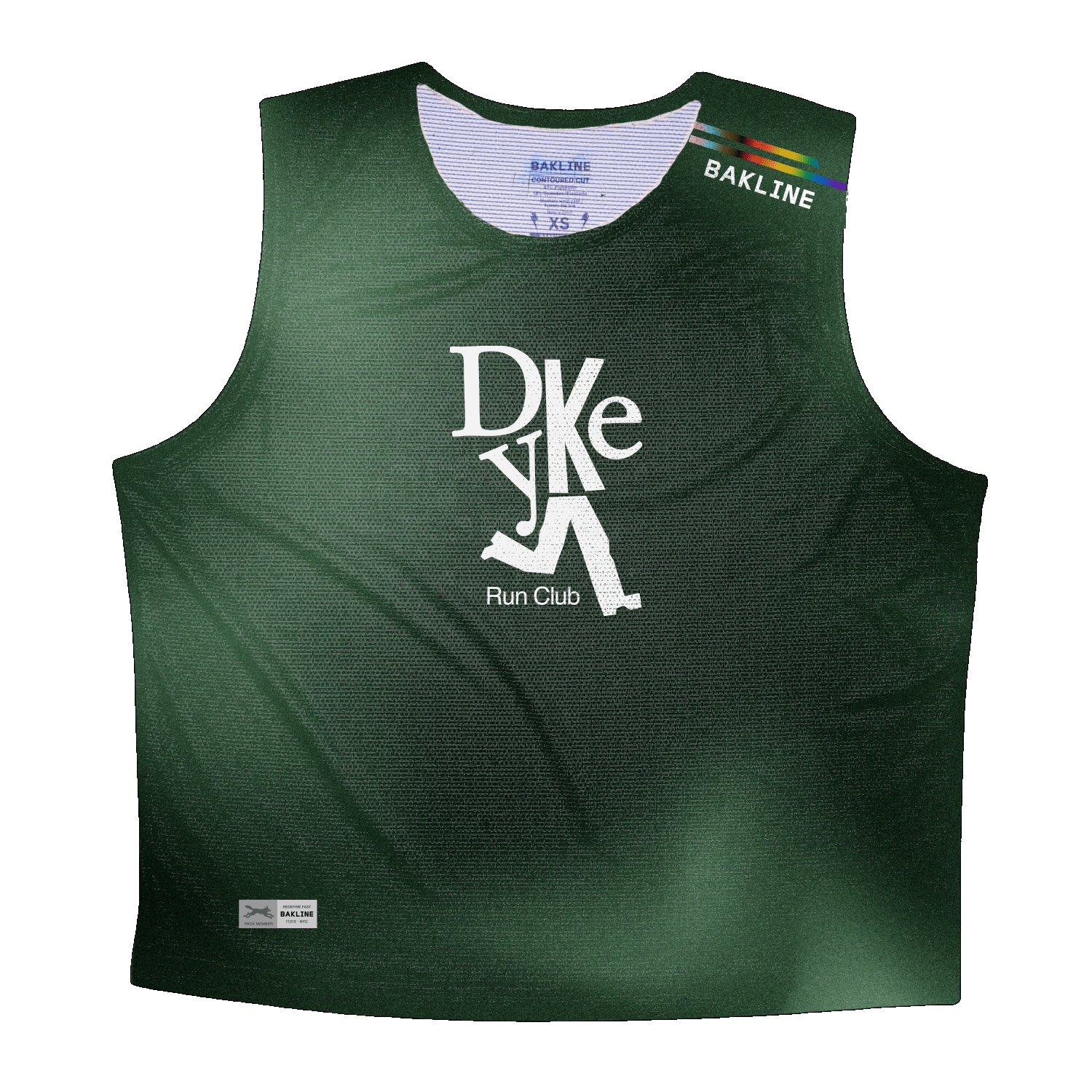 Queens Short Muscle Tank CON - Dyke Run Club - Bakline