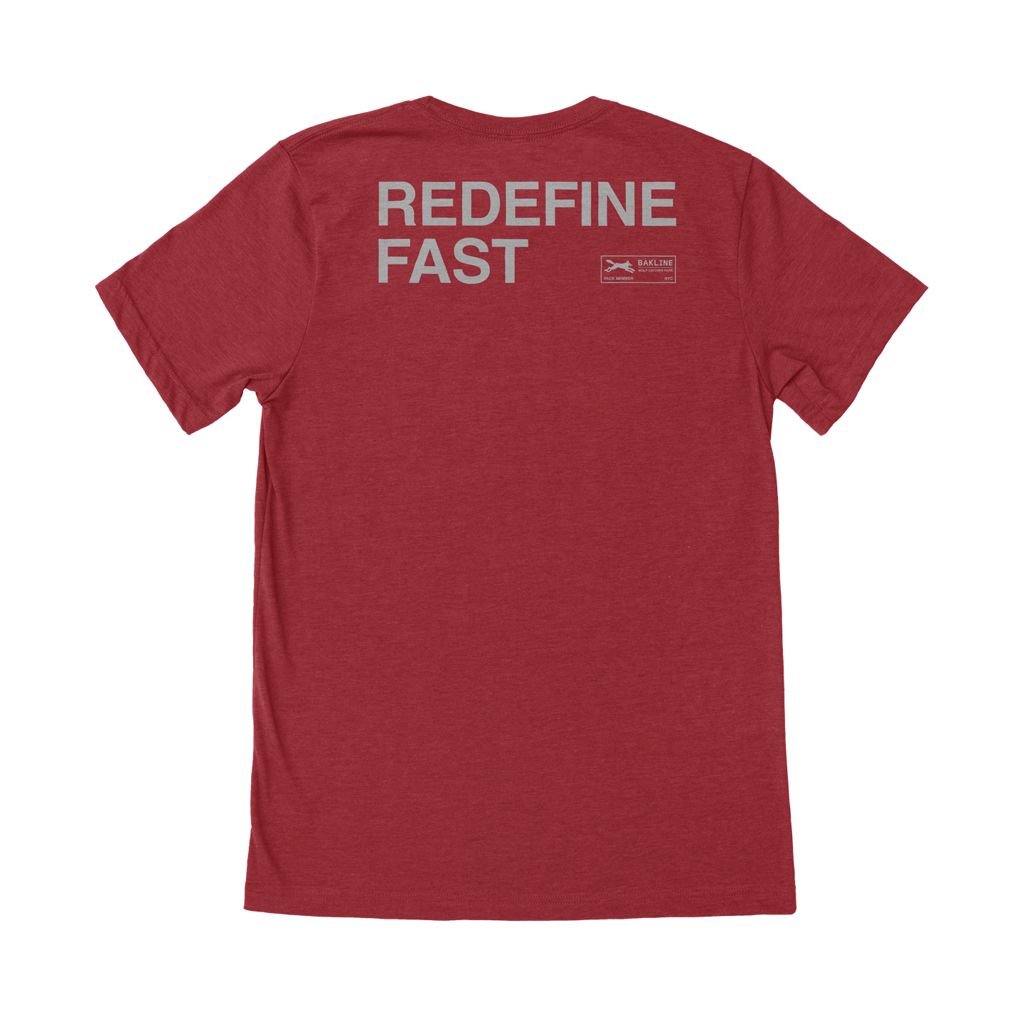 Redefine Fast - Heathered Tee - Straight Cut - Bakline