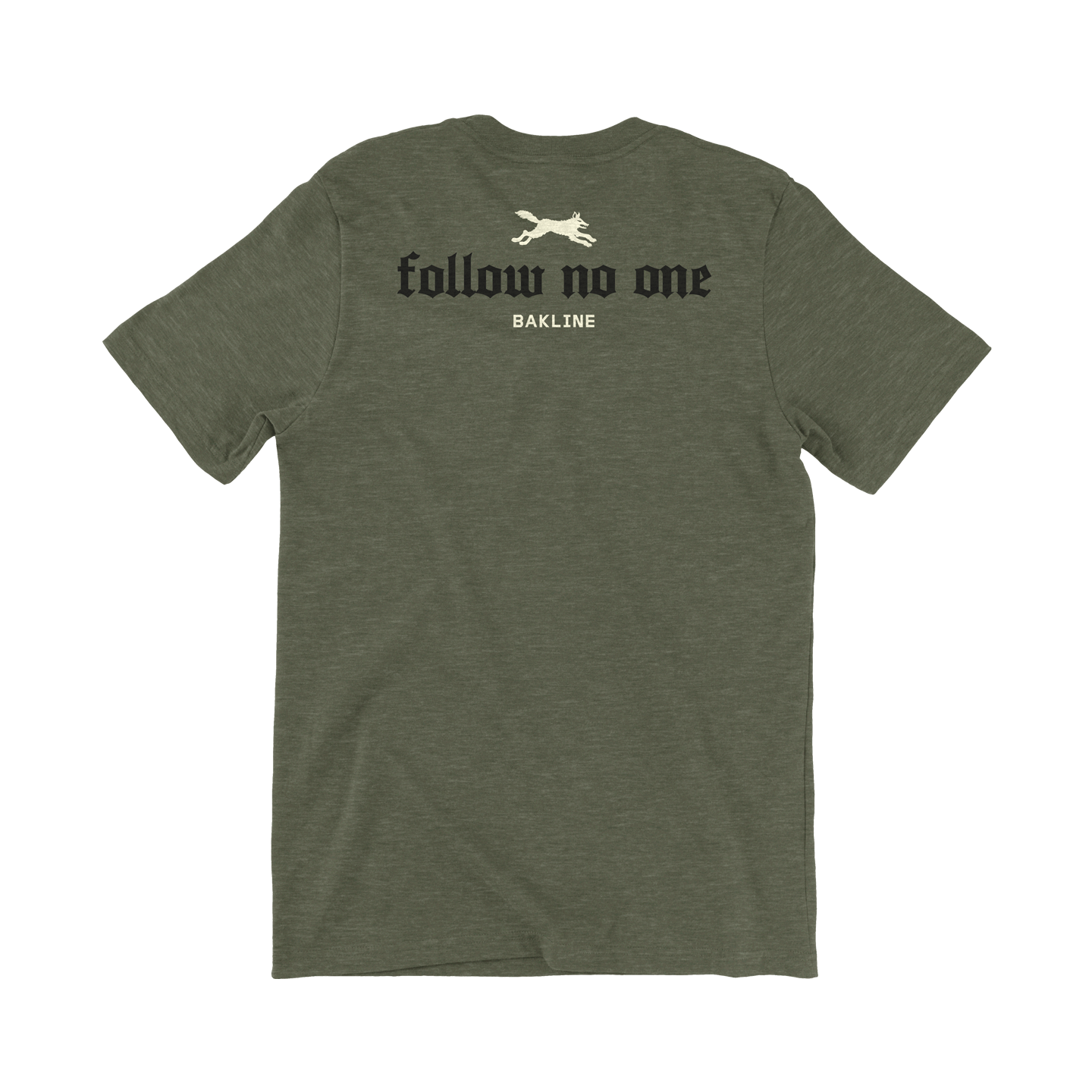 Follow No One - Heathered Tee - Unisex - Bakline