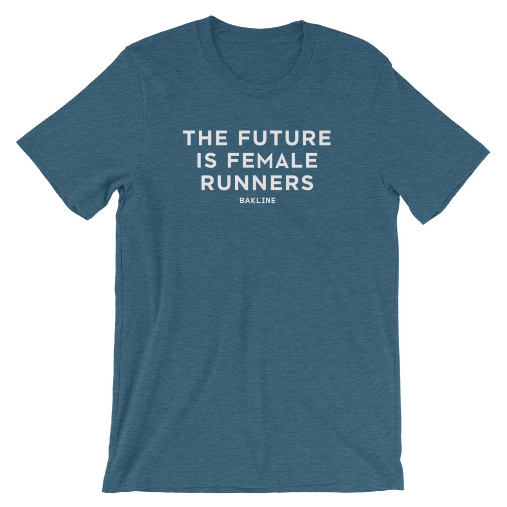 Future is Female RUNNERS - Heathered Tee - Unisex - Bakline