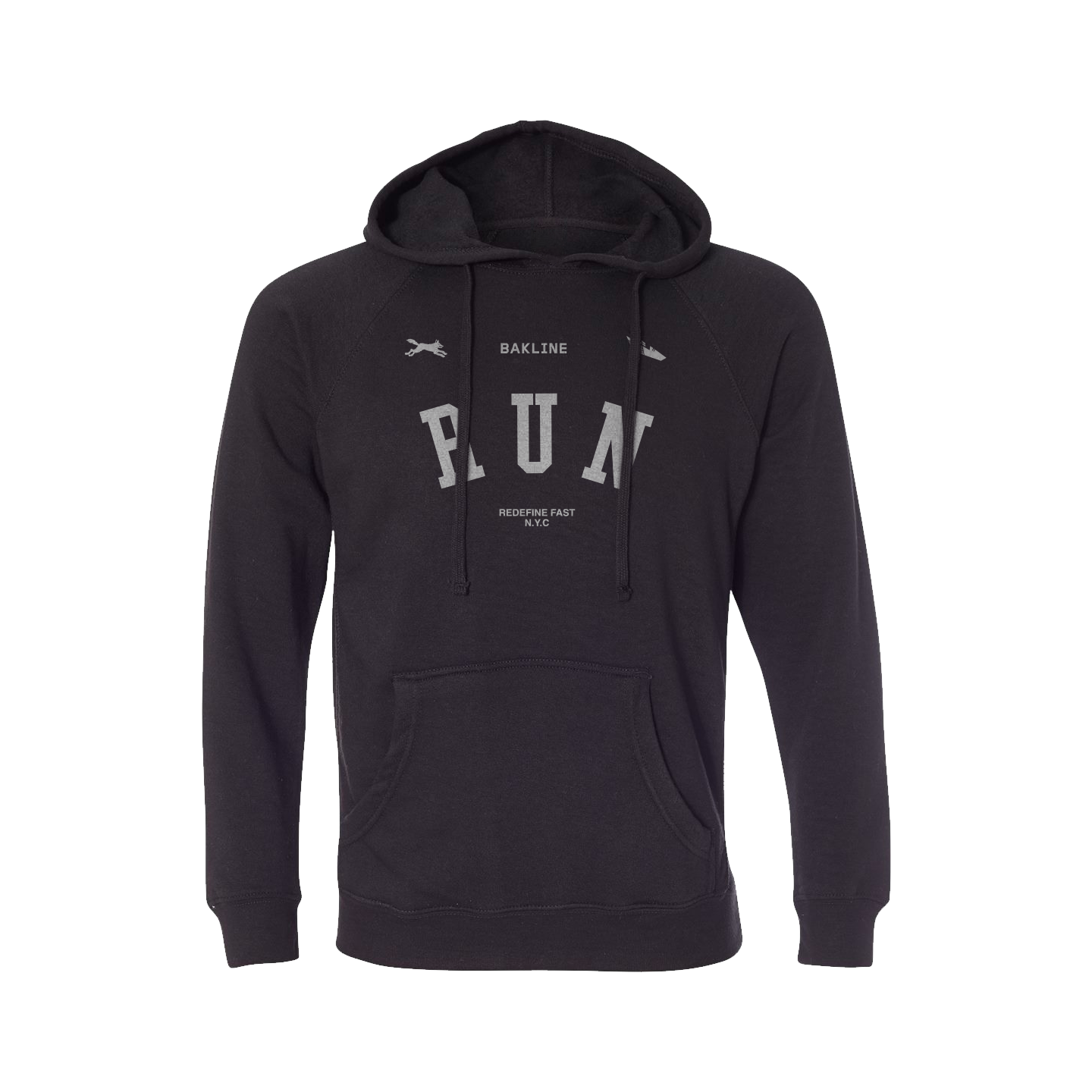 RUN - Raglan Hoody - Straight Cut - Bakline