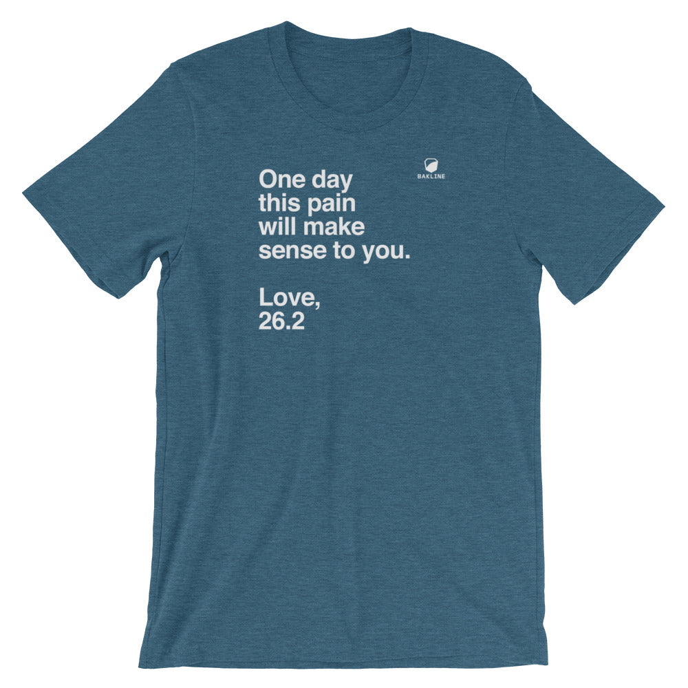 One Day, Love 26.2 - Heathered Tee - Unisex - Bakline
