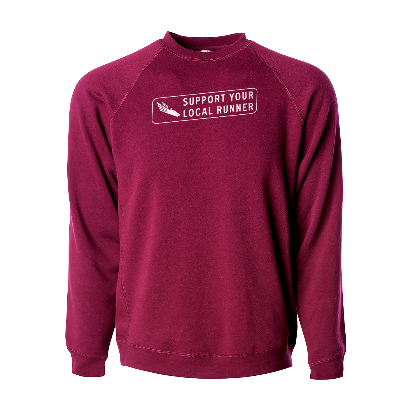 Support Your Local Runner - Raglan Sweatshirt - Unisex - Bakline