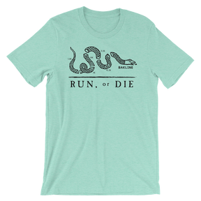 Run or Die - Heathered Tee - Unisex - Bakline