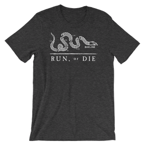 Run or Die - Heathered Tee - Unisex - Bakline